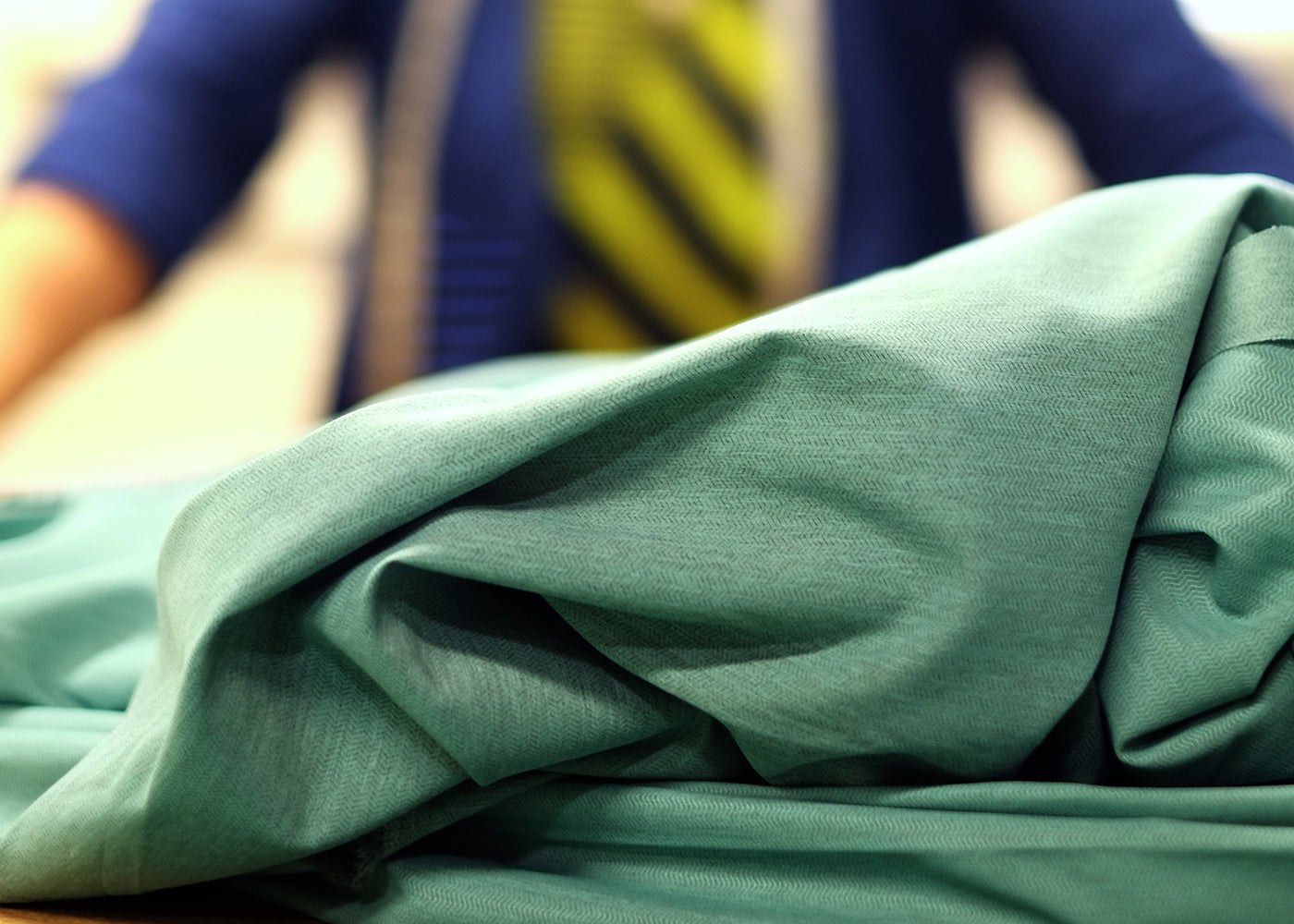 A close up photo of some fabric.