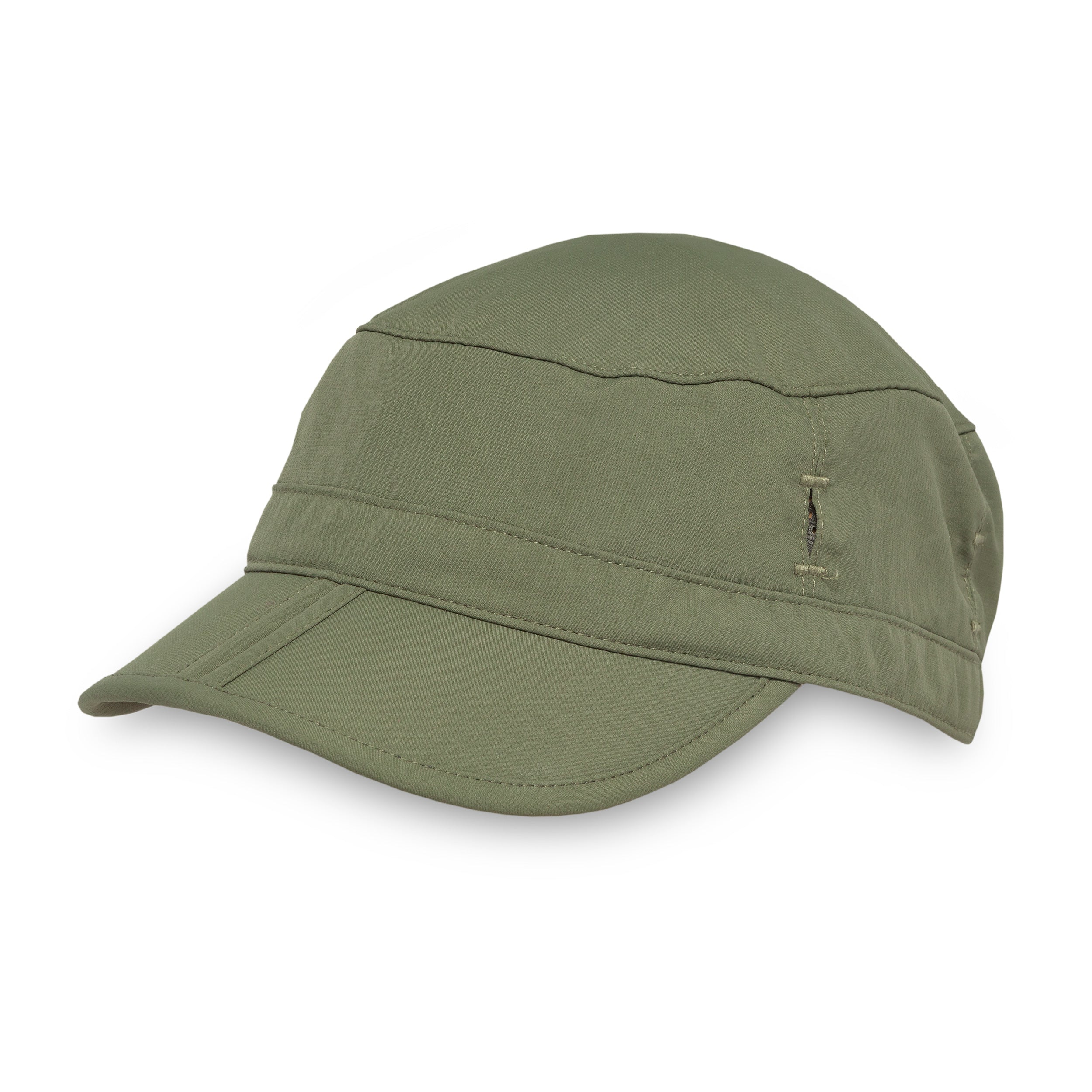 A green Sunday Afternoons Sun Tripper Cap.